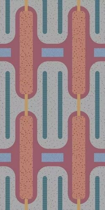 Плитка 240x120 6мм Chimera Deccol Grigio Mat 120X240R 769444 матовая мультиколор терраццо Cedit