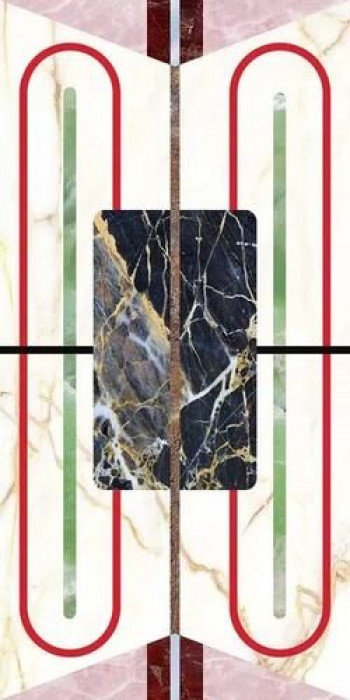 Плитка 120x60 6мм Chimera Decempbianco Glo Re 769480 глянцевая мультиколор мрамор Cedit