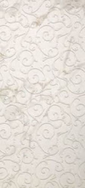 Плитка Roma 110 Classic Calacatta Inserto Fmbr матовая, 3d белый мрамор 110x50 9мм Fap Ceramiche