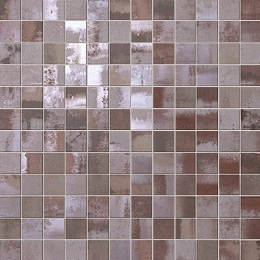 Плитка Evoque Acciaio Copper Mosaico Fkvd коричневый 31x31 9мм Fap Ceramiche