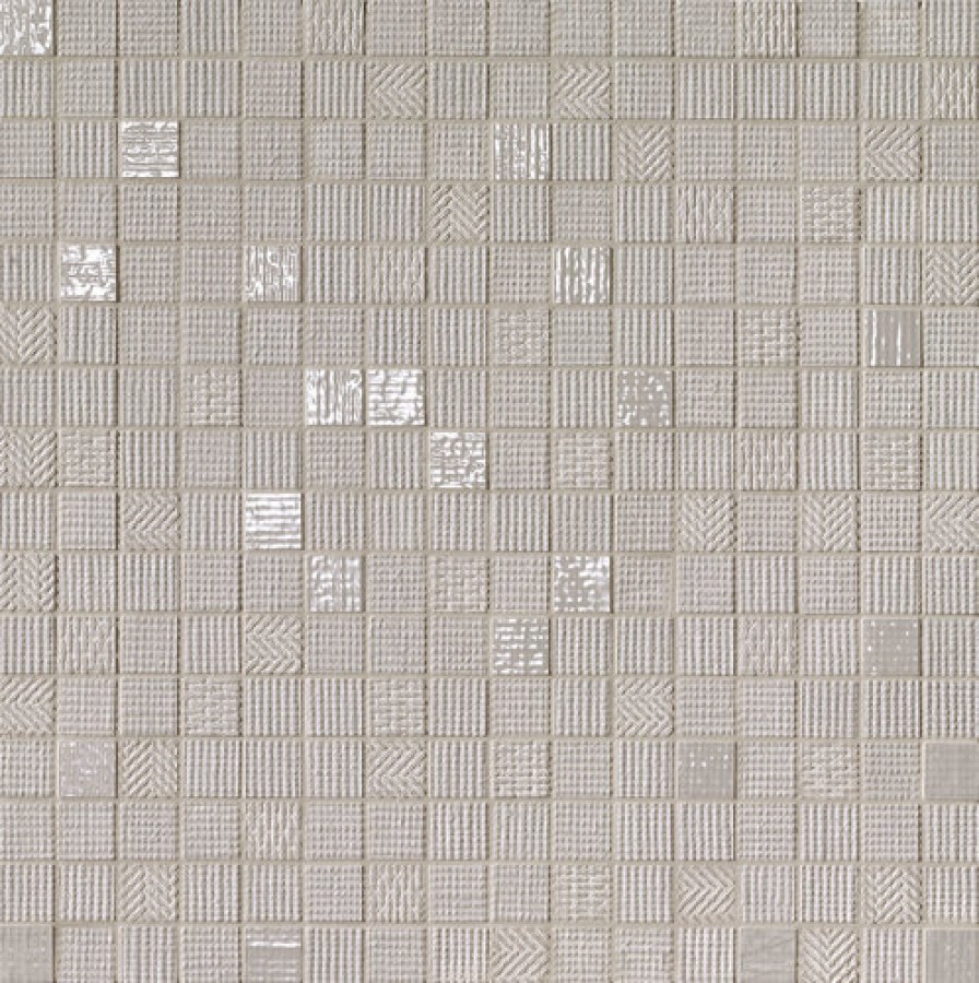 Плитка Milano&wall Grigio Mosaico Fnvl серый 31x31 9мм Fap Ceramiche