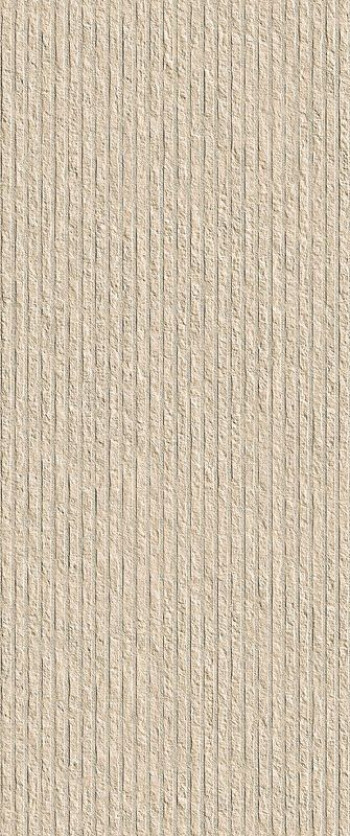 Плитка 120x50 Nobu Row Beige Matt Frxp с рельефом бежевый камень Fap Ceramiche