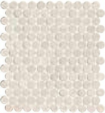Плитка 33x30 Nobu White Gres Round Mosaico Matt Frnm матовая белый камень Fap Ceramiche