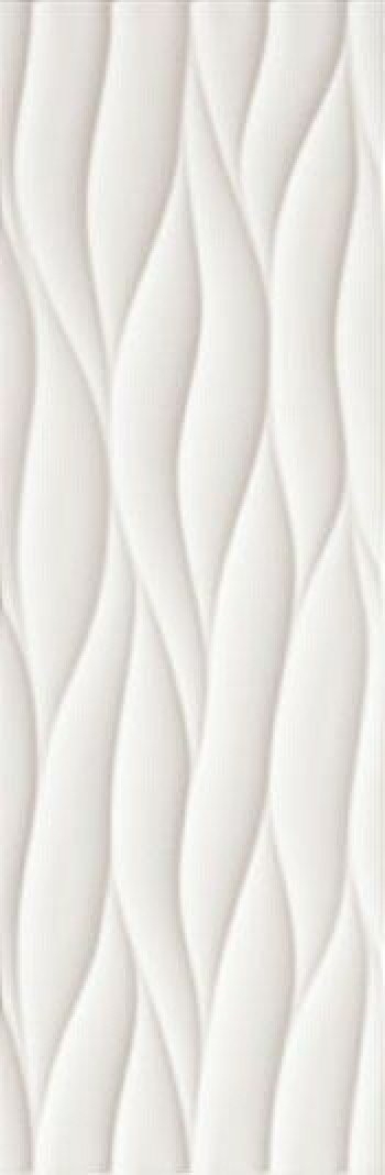 Плитка 75x25 9мм Lumina 75 Curve White Matt Flmr матовая белый однотонная Fap Ceramiche