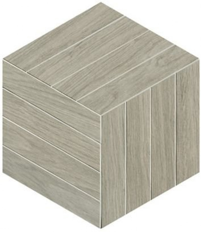 Плитка 43x38 9мм Nest Silver Cube Mosaico Matt Fobf матовая серый Fap Ceramiche