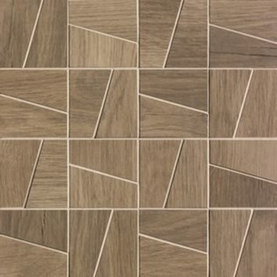 Плитка 30x30 9мм Nest Oak Slash Mosaico Matt Fobj матовая коричневый Fap Ceramiche