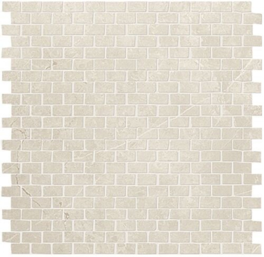Плитка 30x30 9мм Roma Pietra Brick Mosaico Fmae матовая бежевый камень Fap Ceramiche