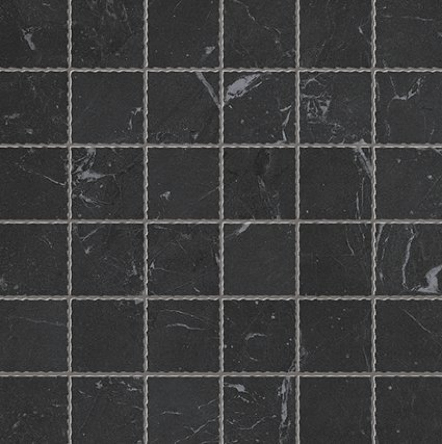 Керамогранит 30x30 9мм Roma Grafite Macromosaico Flz6 Flz6 матовая черный мрамор Fap Ceramiche