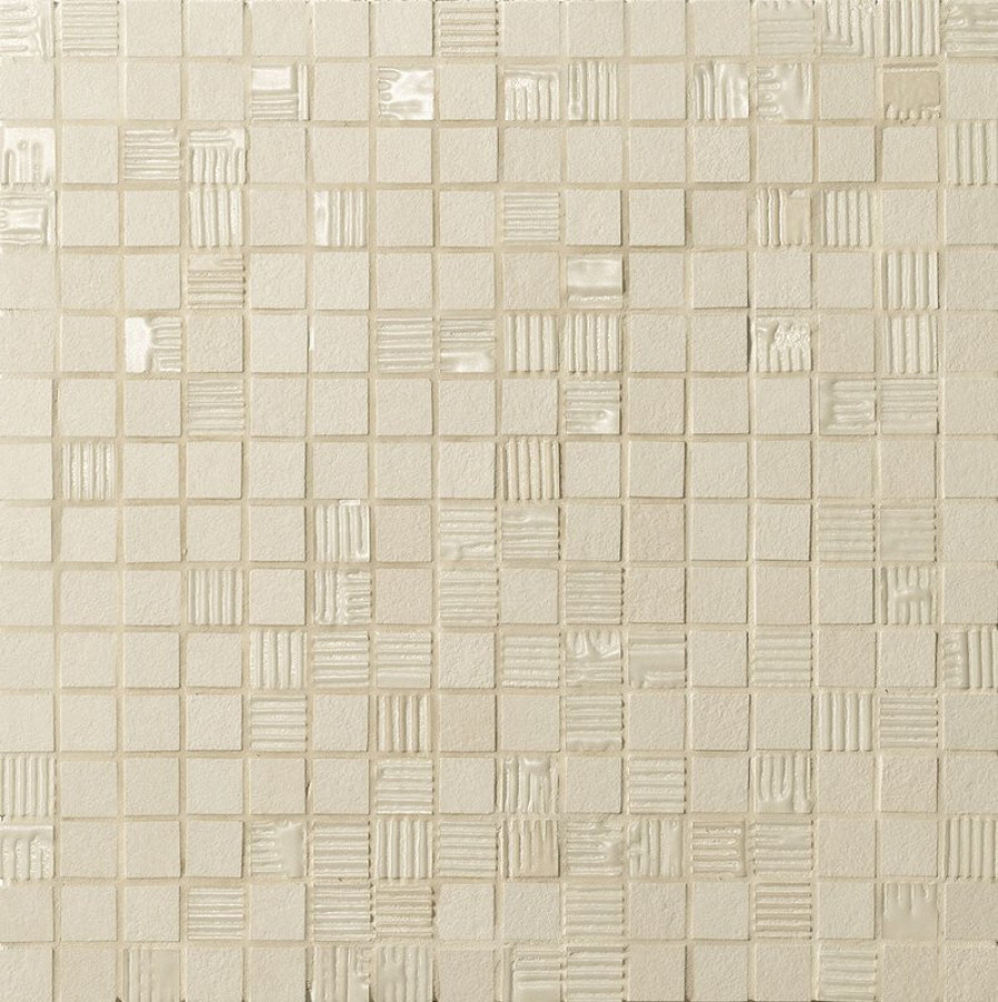 Плитка 31x31 Mat&more Beige Mosaico Fow5 с рельефом бежевый бетон, цемент, однотонная Fap Ceramiche