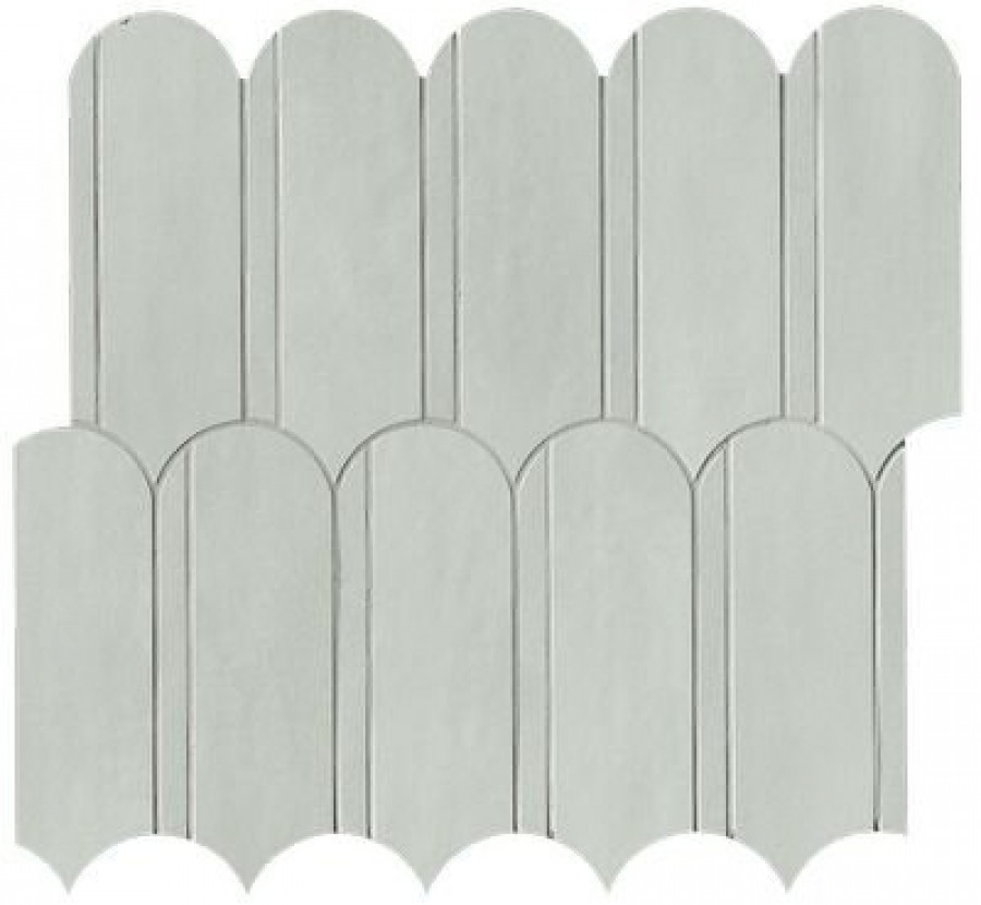 Плитка 31x28 Milano Mood Acquamarina & Perla Archs Mosaico Fqks серый бетон, цемент, краска, штукатурка Fap Ceramiche