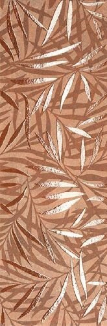 Плитка 75x25 Deco&more Tropical Corten Frgi матовая коричневый металл, под обои, с рисунком Fap Ceramiche