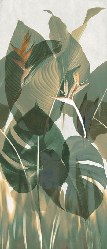 Плитка 278x120 Ylico Tropical Green Fqwn матовая зеленый краска, штукатурка, под обои, с рисунком Fap Ceramiche