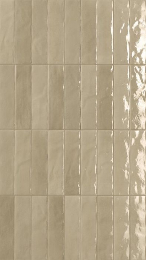 Плитка 24x6 Glim Tortora Brillante Frmz глянцевая бежевый краска, штукатурка, однотонная Fap Ceramiche