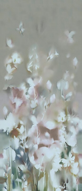 Плитка 278x120 Color Mood Flowery Field Matt Fryi микс серый, розовый краска, штукатурка, с рисунком Fap Ceramiche