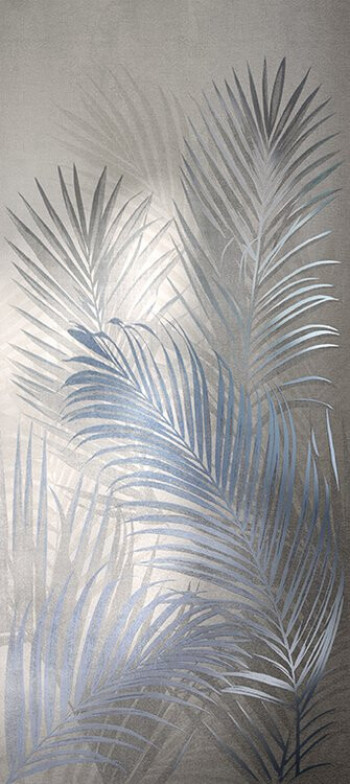 Плитка 278x120 Color Mood Tropical Blue Matt Fryk матовая серый, мультиколор, синий краска, штукатурка, под обои, с рисунком Fap Ceramiche