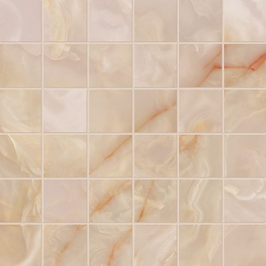 Плитка 30x30 Rosa Macromosaico Brillante Frzy глянцевая розовый мрамор, оникс Fap Ceramiche