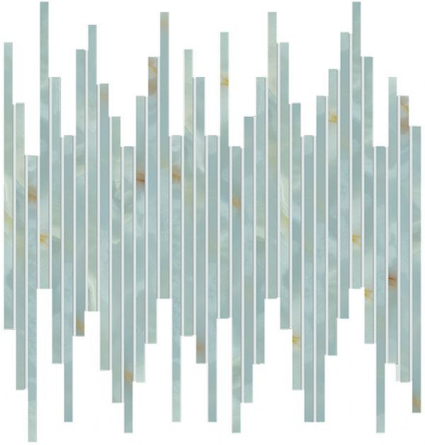Плитка 30x30 Cielo Tratti Mosaico Brillante Frz1 глянцевая голубой мрамор, оникс Fap Ceramiche