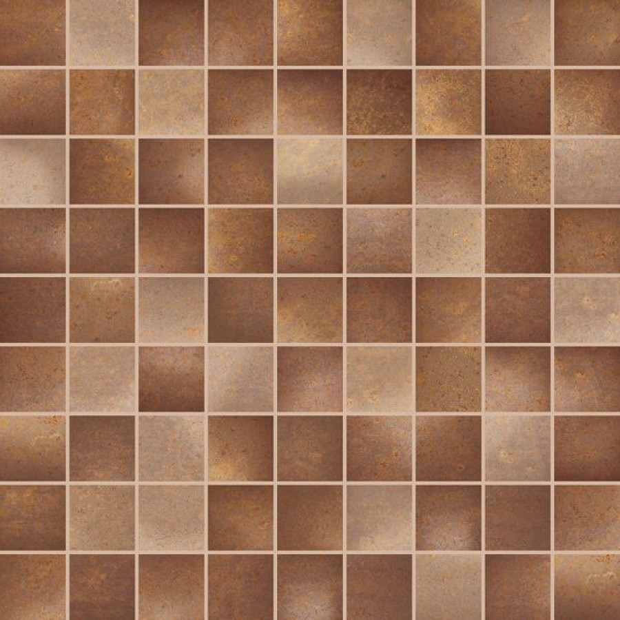 Плитка 31x31 Oxide Corten Flame Mosaico Ftcs Fap Ceramiche