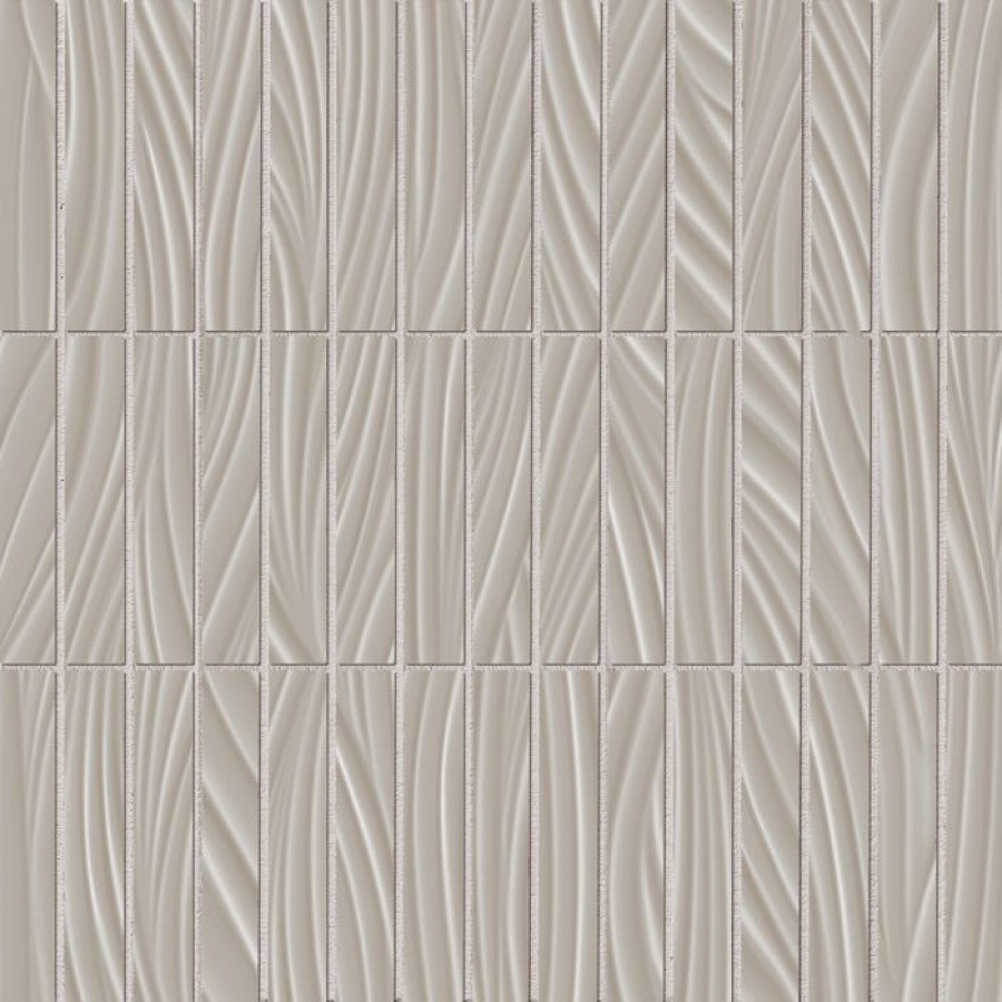 Плитка 31x31 True Color Wave Fossil Tratti Mosaico Ftlu матовая серый Fap Ceramiche