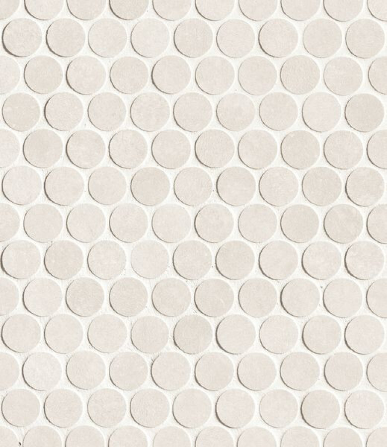 Плитка 33x30 Still Gesso Round Mosaico Matt Ftax матовая белый однотонная Fap Ceramiche