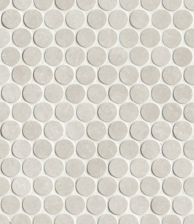 Плитка 33x30 Still Cemento Round Mosaico Matt Ftau матовая серый однотонная Fap Ceramiche