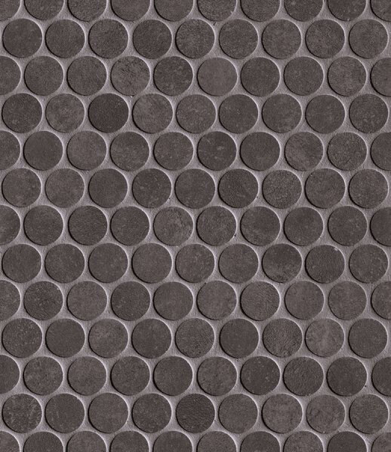 Плитка 33x30 Still Lavagna Round Mosaico Matt Ftay матовая черный однотонная Fap Ceramiche