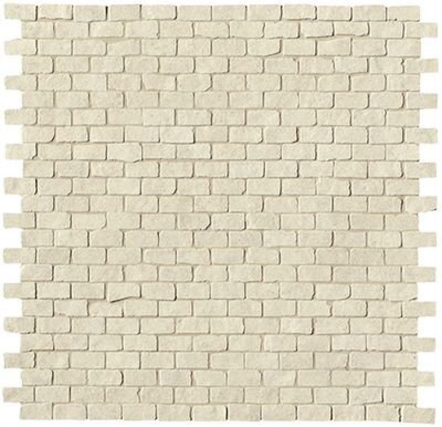 Плитка 31x31 9мм Lumina Stone Beige Brick Mosaico Anticato Fomm матовая бежевый камень Fap Ceramiche