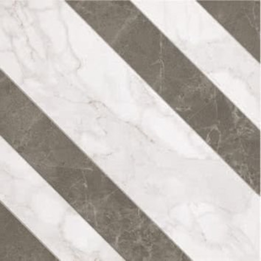 Плитка Roma Righe Calacatta Imperiale Matt Flzh матовая белый 60x60 9мм Fap Ceramiche