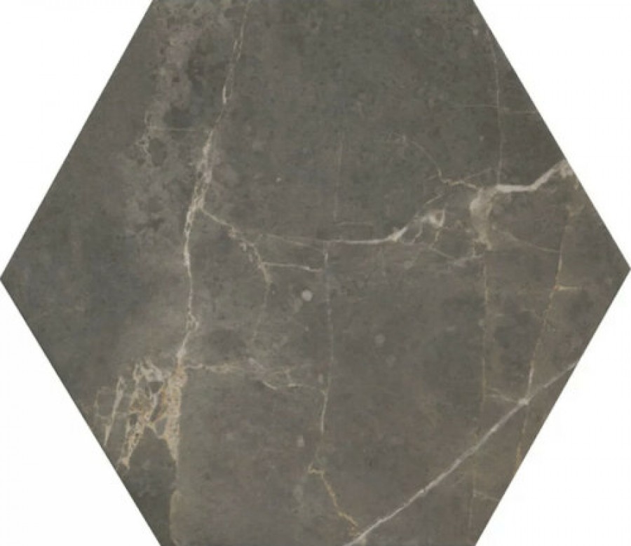 Плитка Roma Imperiale Esagono Flvc матовая коричневый мрамор 25x22 9мм Fap Ceramiche