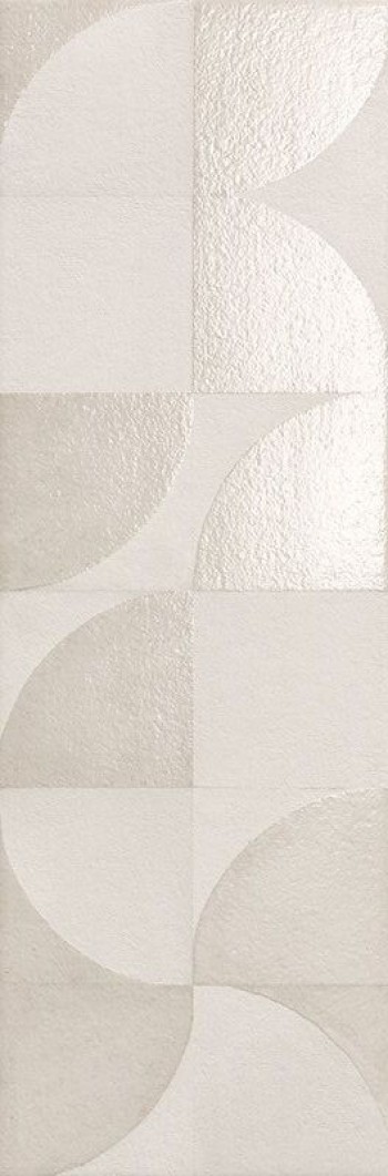 Плитка Mat&more Deco White Fovj микс белый однотонная, краска, штукатурка, бетон, цемент 75x25 Fap Ceramiche