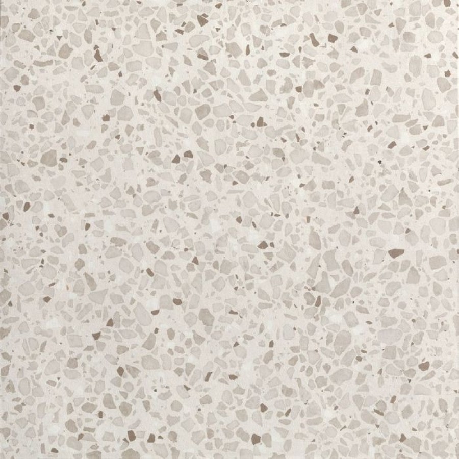 Плитка Glim Bianco Matt R10 Frmi матовая серый, белый терраццо, камень 60x60 Fap Ceramiche