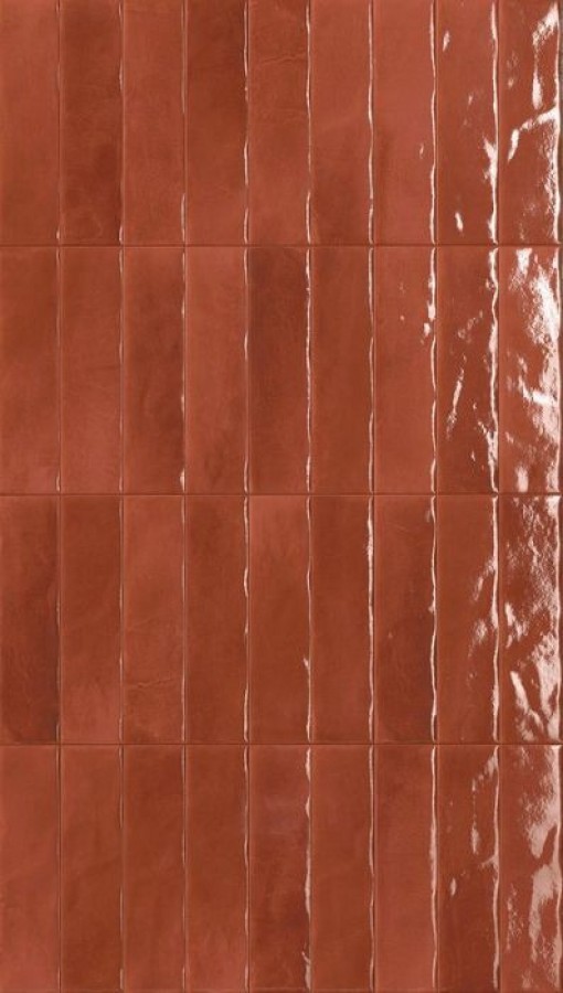 Плитка Glim Rosso Cuore Brillante Frmw глянцевая красный однотонная, краска, штукатурка 24x6 Fap Ceramiche