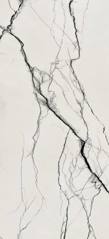 Плитка 240x120 6мм B&w Breach Naturale R9 Ret 765539 матовая белый мрамор Floor Gres