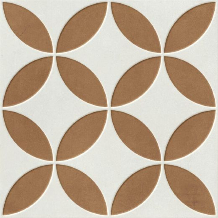 Плитка Mayari Clay Petals Lt 223 37797 микс мультиколор, коричневый, белый 22x22 Harmony