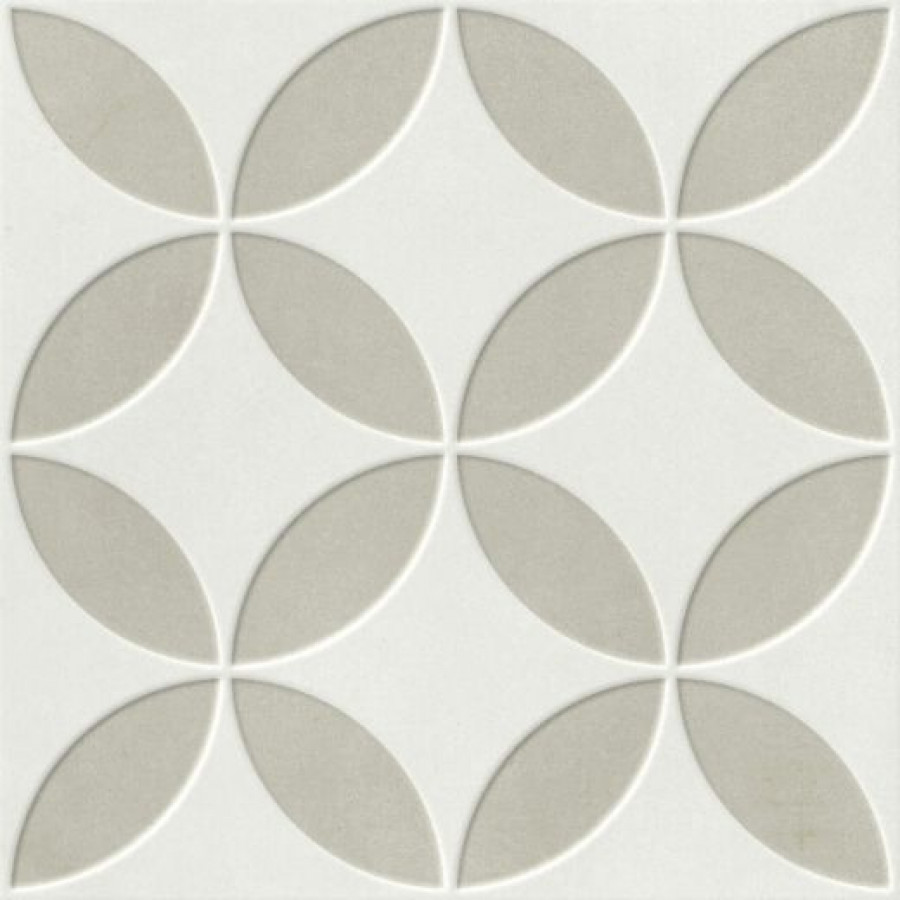 Плитка Mayari Taupe Petals Lt 223 37796 микс белый, серый 22x22 Harmony