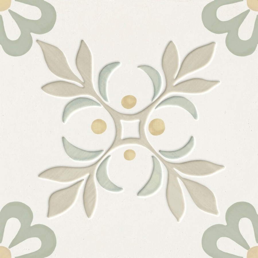 Плитка Llevant Taupe Garden Lt 40464 мультиколор, серый, белый с рисунком, краска, штукатурка 22x22 Harmony