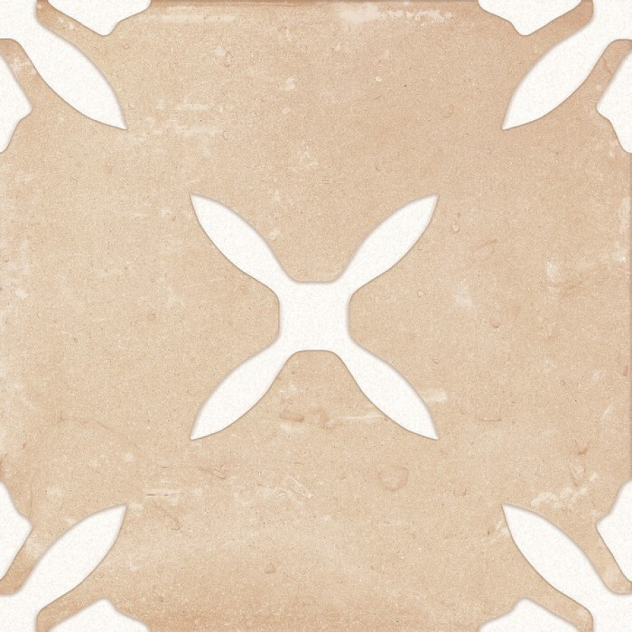 Плитка Pangea Sand Flower Lt 40800 бежевый с рисунком, краска, штукатурка 22x22 Harmony