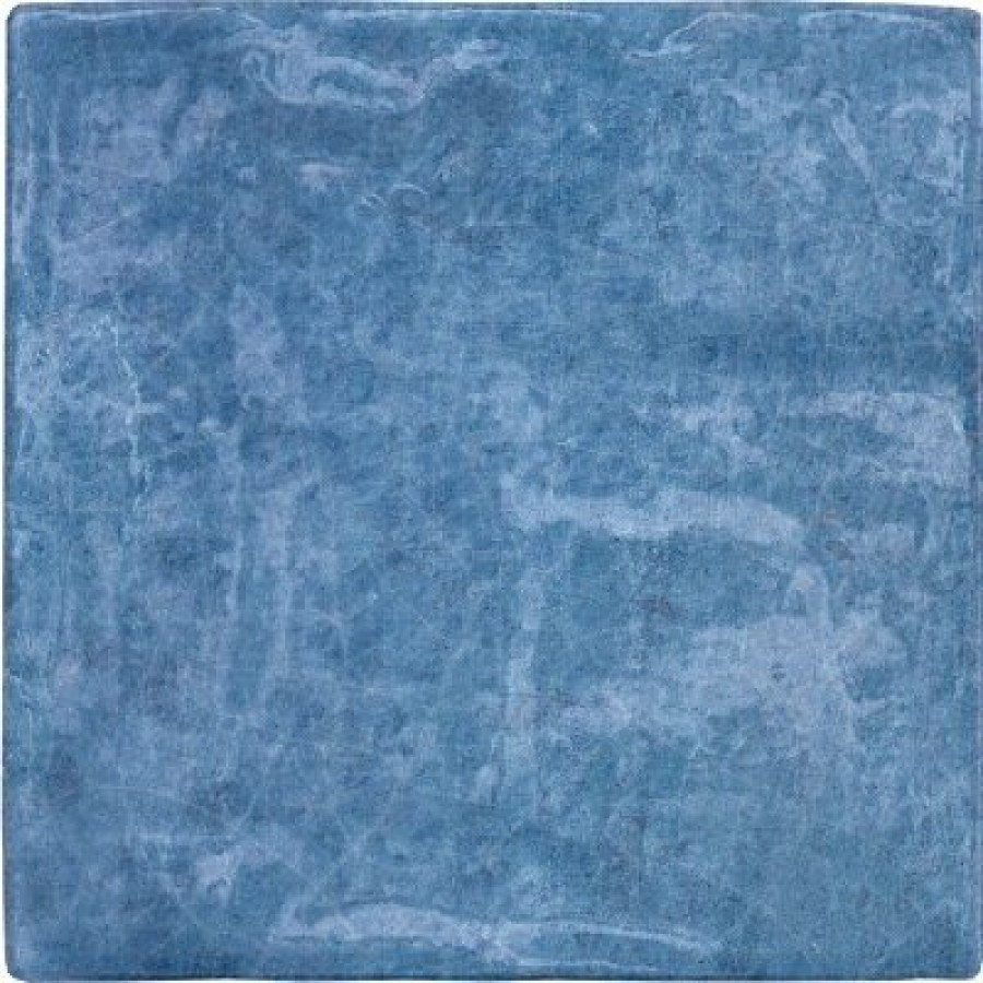 Плитка Dyroy Blue 29010 глянцевая голубой однотонная, краска, штукатурка 10x10 9мм Harmony