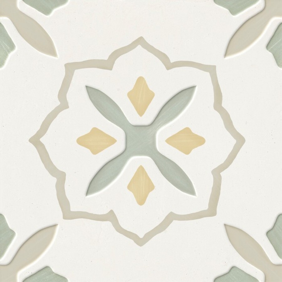 Плитка Llevant Taupe Cross Lt 40463 мультиколор, серый, белый с рисунком, краска, штукатурка 22x22 Harmony