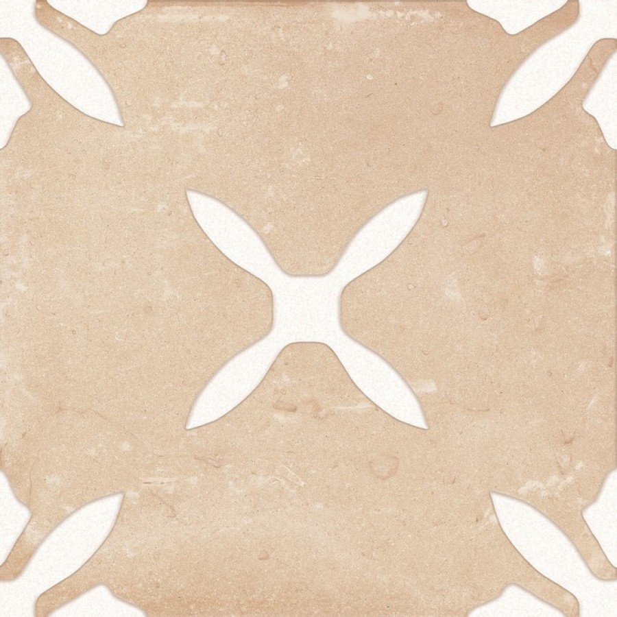 Плитка Pangea Sand Flower Lt 40800 бежевый с рисунком, краска, штукатурка 22x22 Harmony