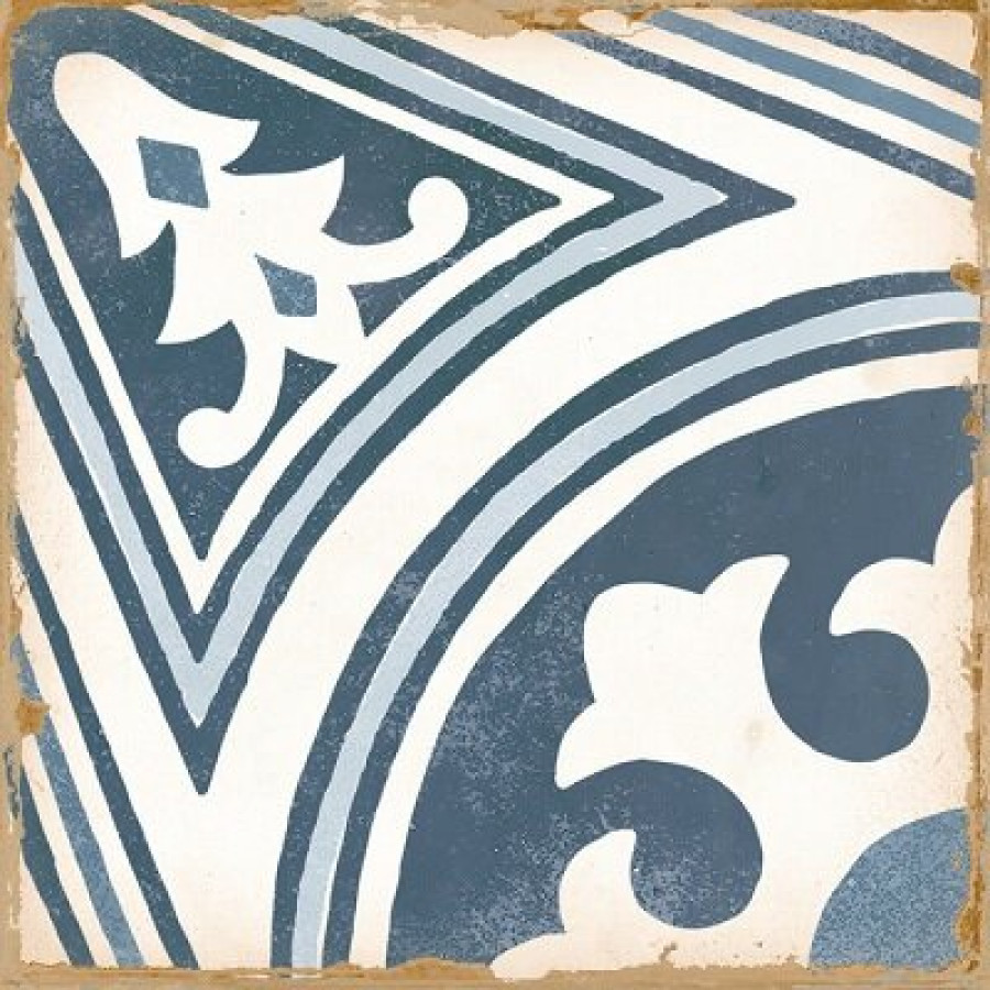 Плитка 13x13 Casablanca Anfa 29412 матовая голубой с рисунком Harmony