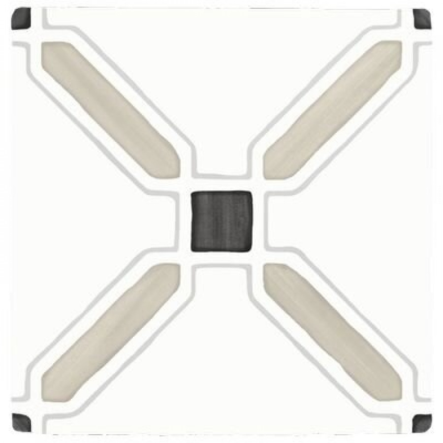 Плитка 12x12 Tanger Sand Cross 31080 матовая белый краска, штукатурка, с рисунком Harmony