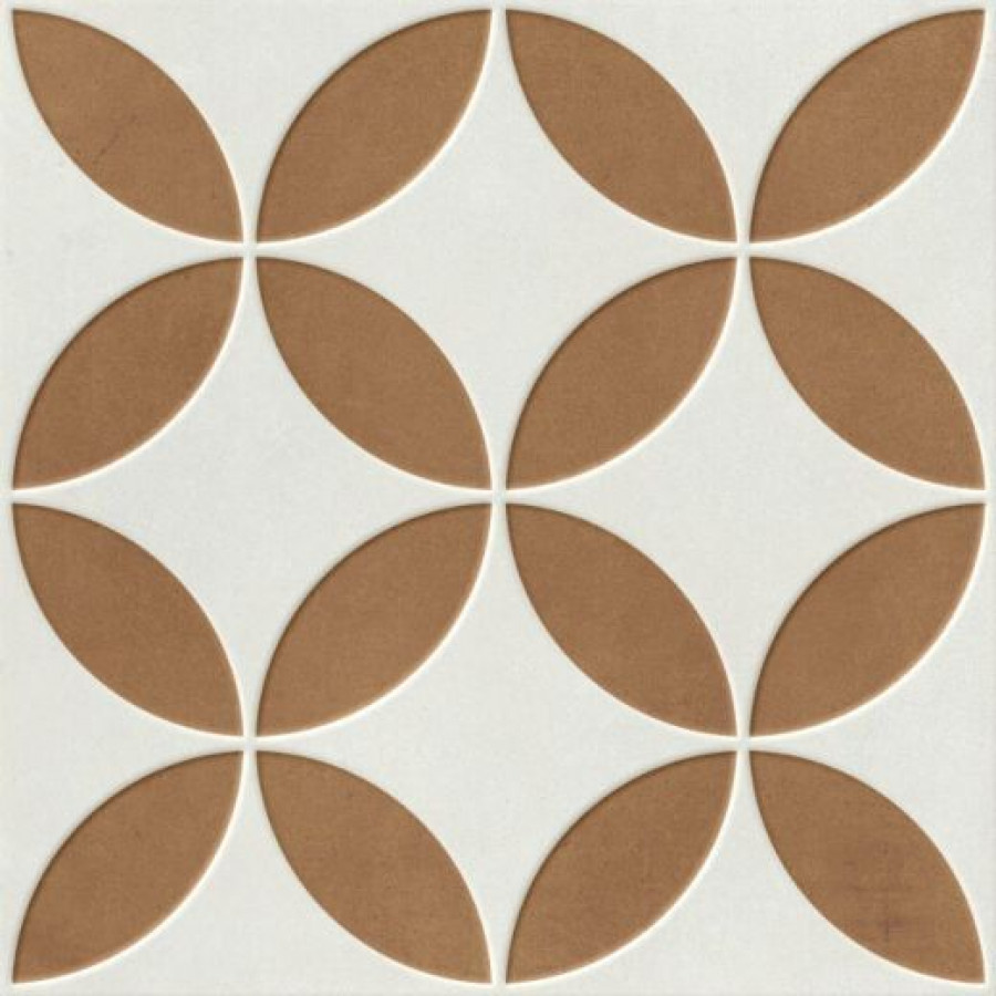 Плитка 22x22 Mayari Clay Petals Lt 22,3 37797 микс белый, коричневый, мультиколор Harmony