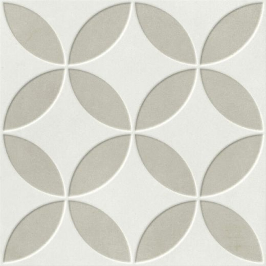 Плитка 22x22 Mayari Taupe Petals Lt 22,3 37796 микс белый, серый Harmony