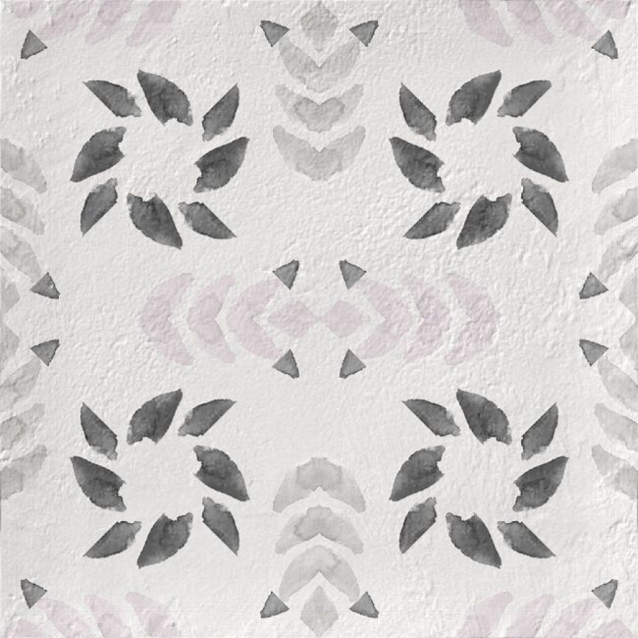 Плитка 12x12 Dakar Moon 37715 матовая белый, мультиколор краска, штукатурка, с рисунком Harmony