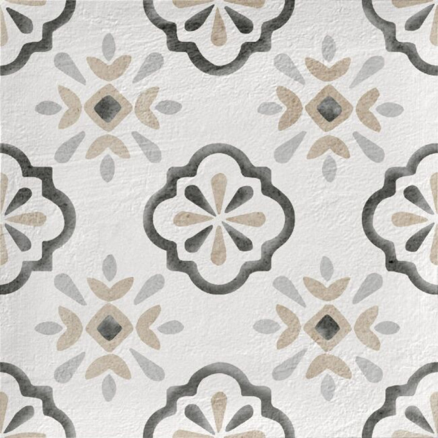 Плитка 12x12 Dakar Sun 37713 матовая белый, мультиколор краска, штукатурка, с рисунком Harmony