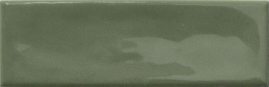 Плитка 15x5 Glint Green 37820 глянцевая зеленый однотонная Harmony