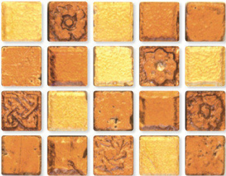 Мозаика 30x30 8мм Sybaris 15, Стекло Камень Керамика Sybaris 15 металлизированная золотой камень Irida