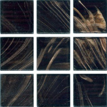 Мозаика 33x33 Irida 2061 5 , Стеклянная I20.61(5) черный с золотом Irida