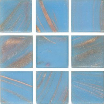 Мозаика 33x33 Irida 2013 5 ,стеклянная I20.13(5) голубой с золотом Irida